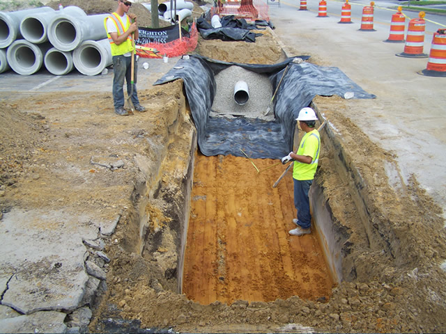 honc pipe commercial sitework underground